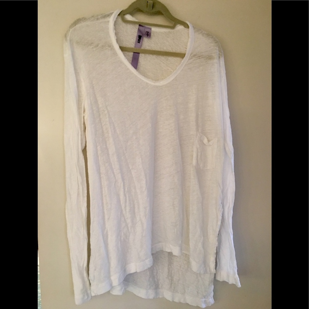 White asymmetrical Wilt cotton shirt